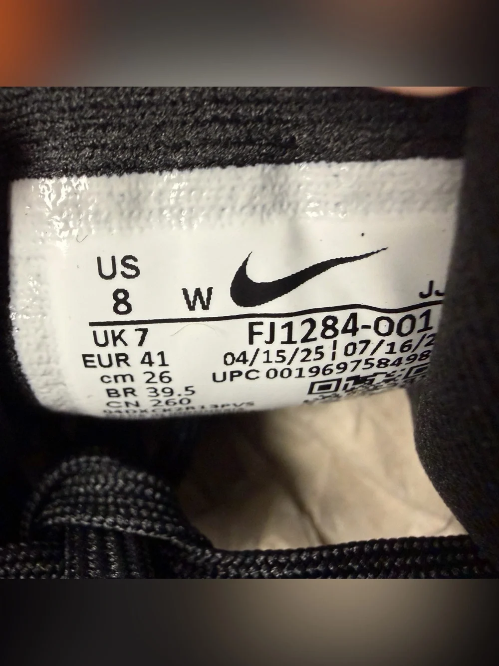 Nike Black and White women’s  Running Sneakers